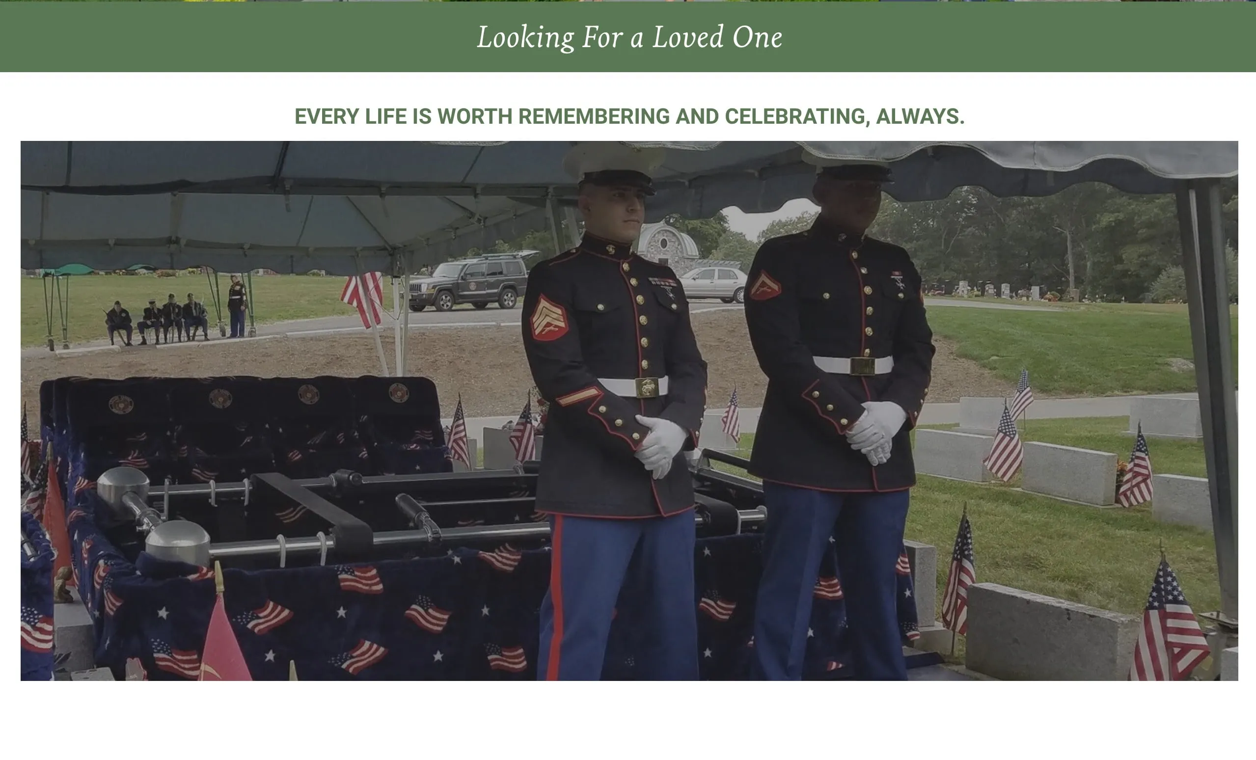 Memorial ceremony at the cemetery grounds